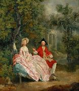 Thomas Gainsborough Lady and Gentleman in a Landscape (mk08) china oil painting reproduction